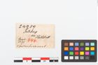 Etikett zu Bronzeraspel (NHMW-PRAE-024989)